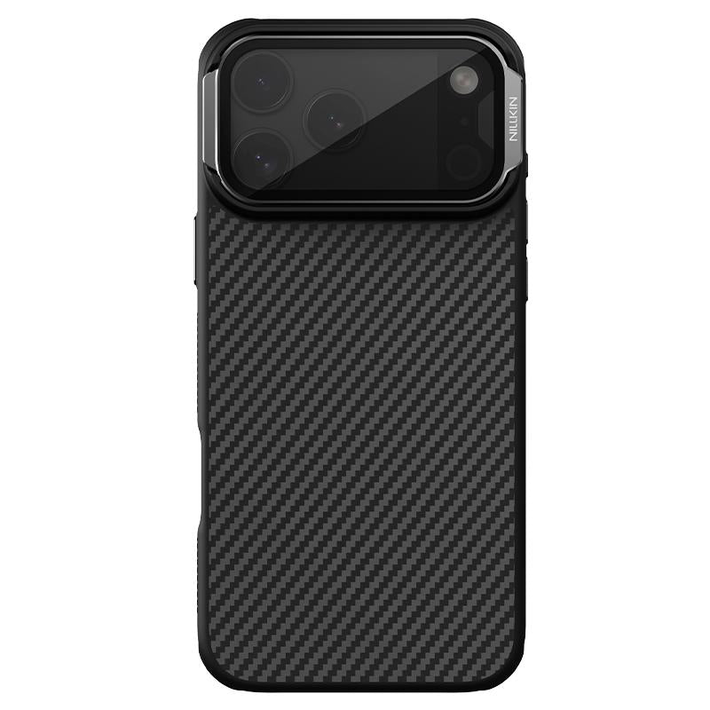 Compatible with iPhone 18 Pro Max & 17 Pro Max NILLKIN CarboProp Translucent Black CamShield Magnetic Phone Case - Black