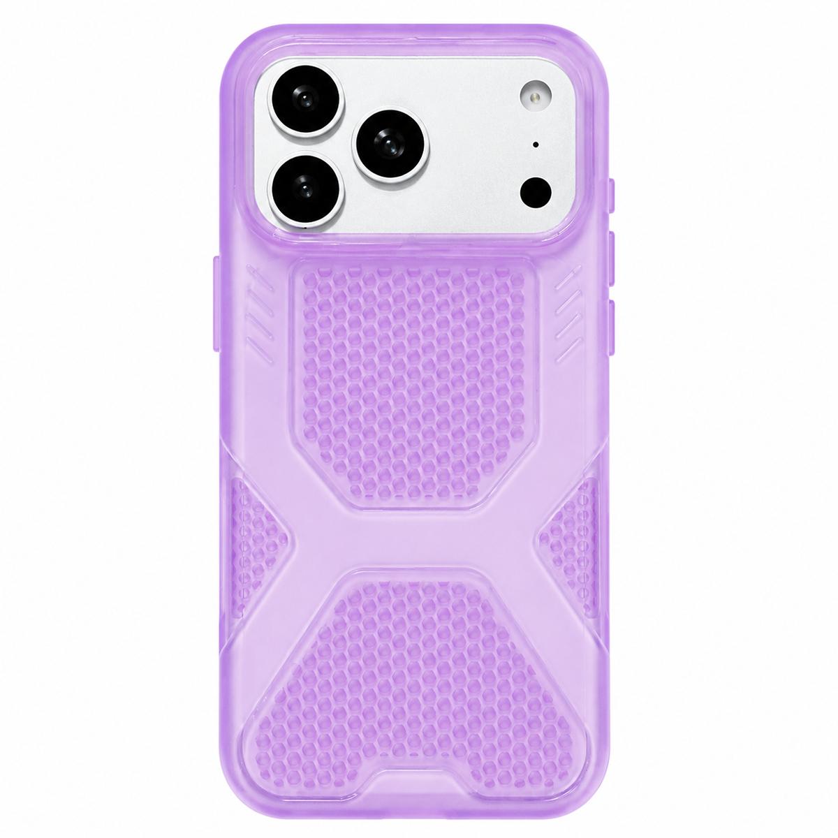 Compatible with iPhone 18 Pro & 17 Pro Cool Jelly Heat Dissipation TPU Phone Case - Lilac