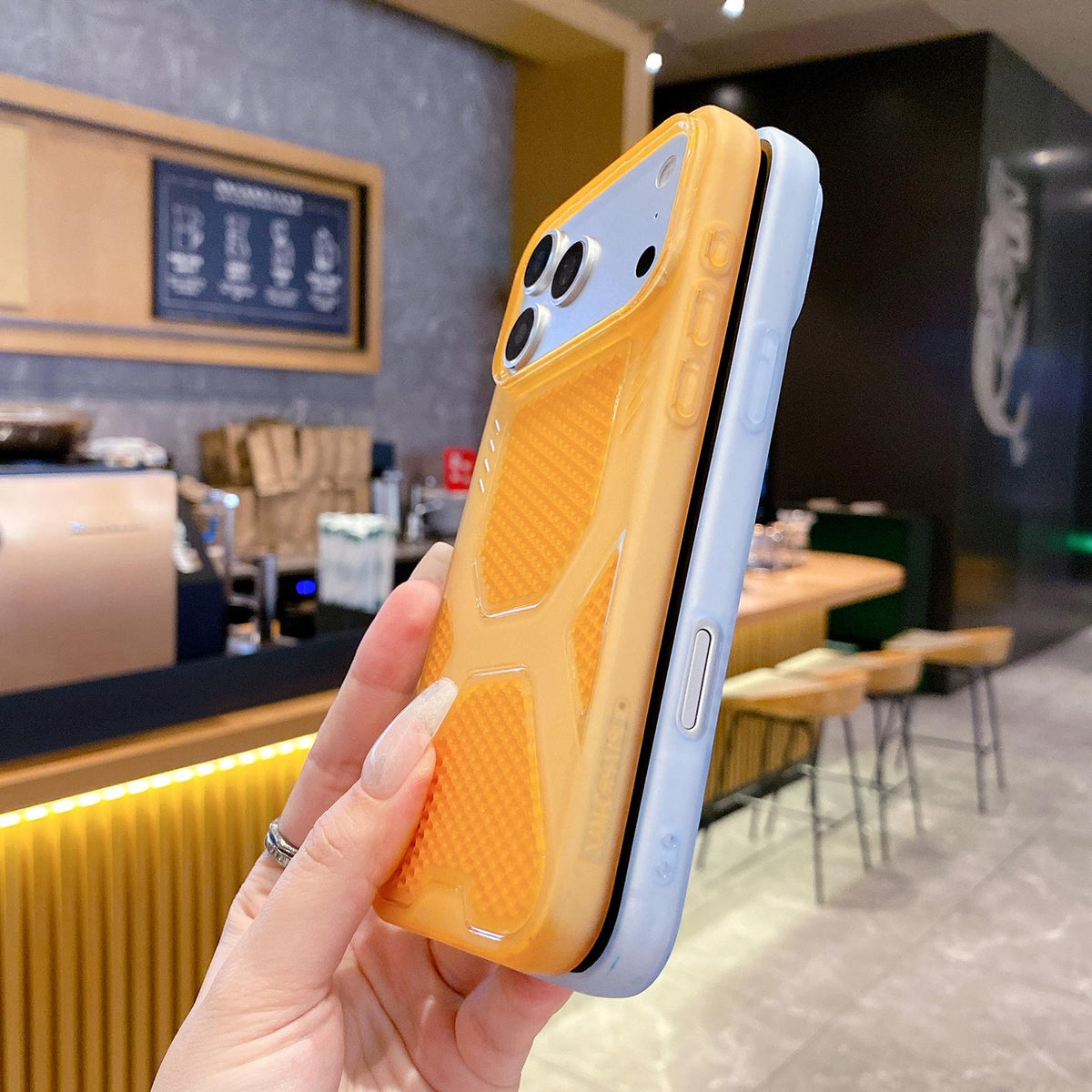 Compatible with iPhone 18 Pro Max & 17 Pro Max Cool Jelly Heat Dissipation TPU Phone Case - Mint Green