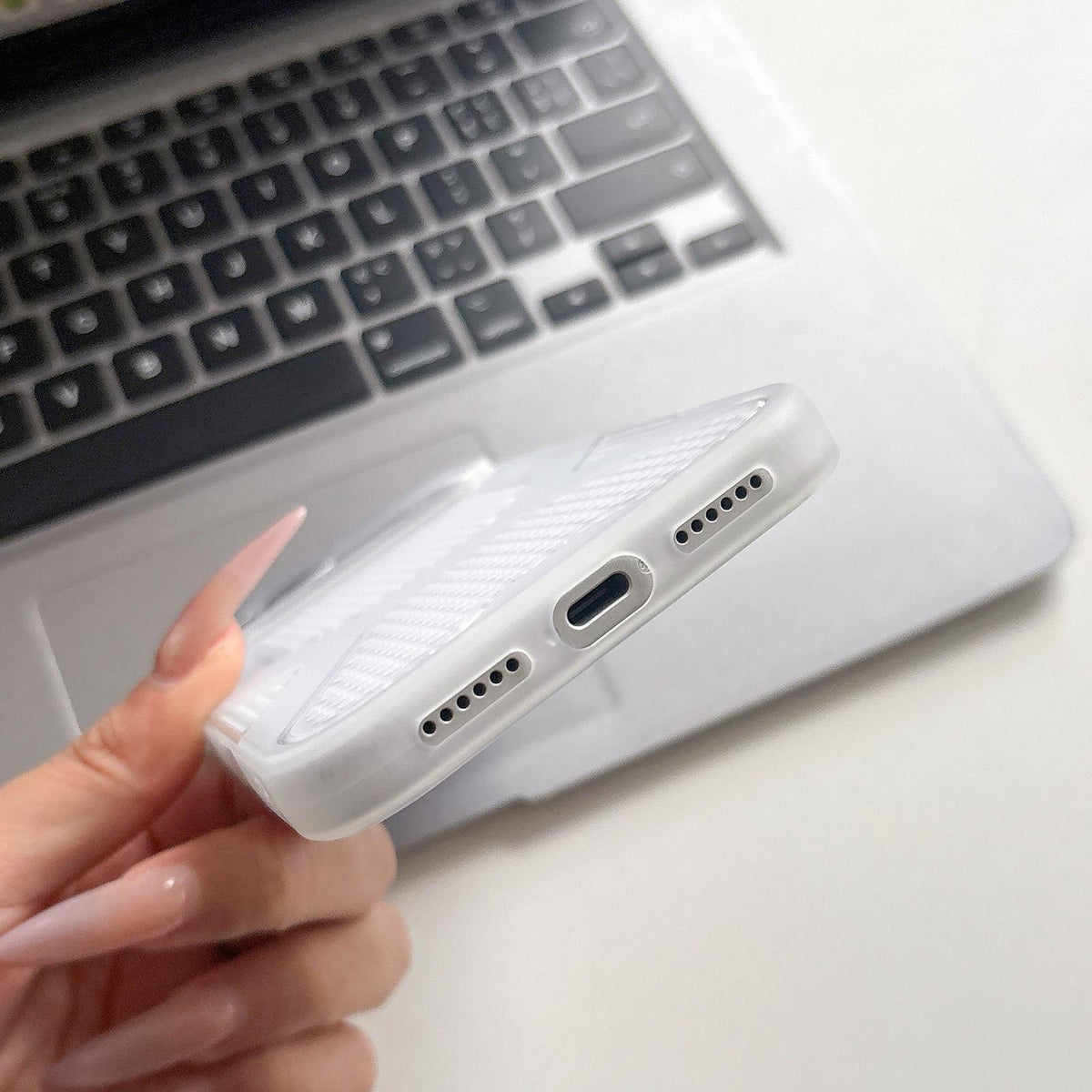 Compatible with iPhone 18 Pro Max & 17 Pro Max Cool Jelly Heat Dissipation TPU Phone Case - Moss Green