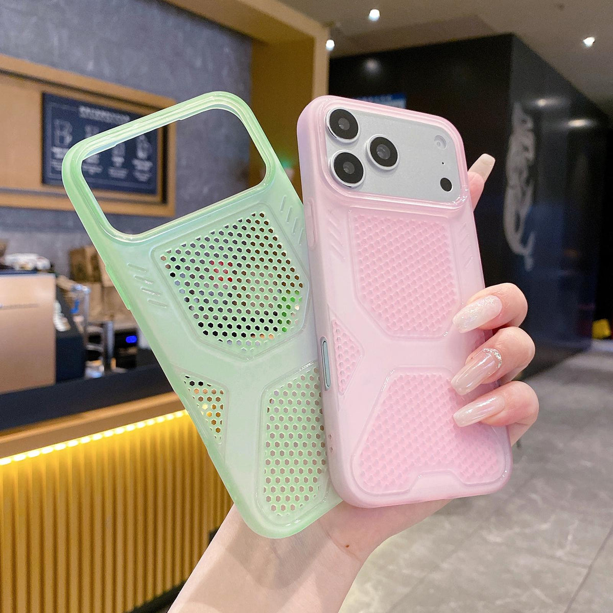 Compatible with iPhone 18 Pro & 17 Pro Cool Jelly Heat Dissipation TPU Phone Case - Lilac