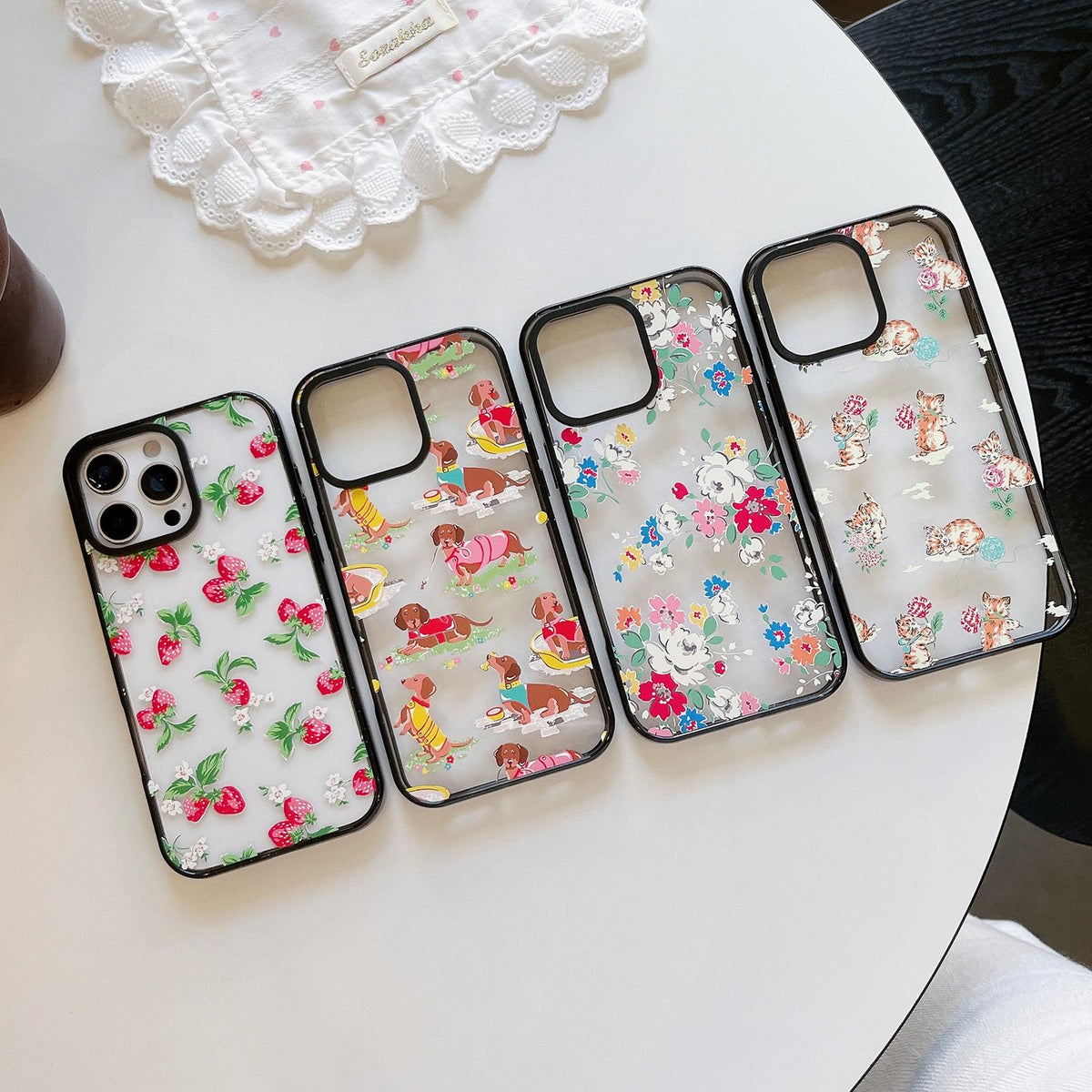 Compatible with iPhone 18 Pro Max & 17 Pro Max Country Cats Dogs Transparent Acrylic TPU Phone Case - Dachshund