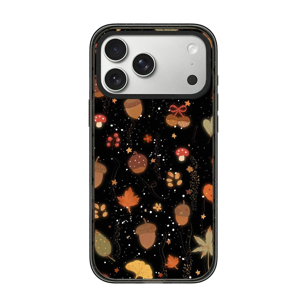 Compatible with iPhone 18 Pro Max & 17 Pro Max Autumn Story Acrylic TPU Phone Case - Black Autumn Compatible withest