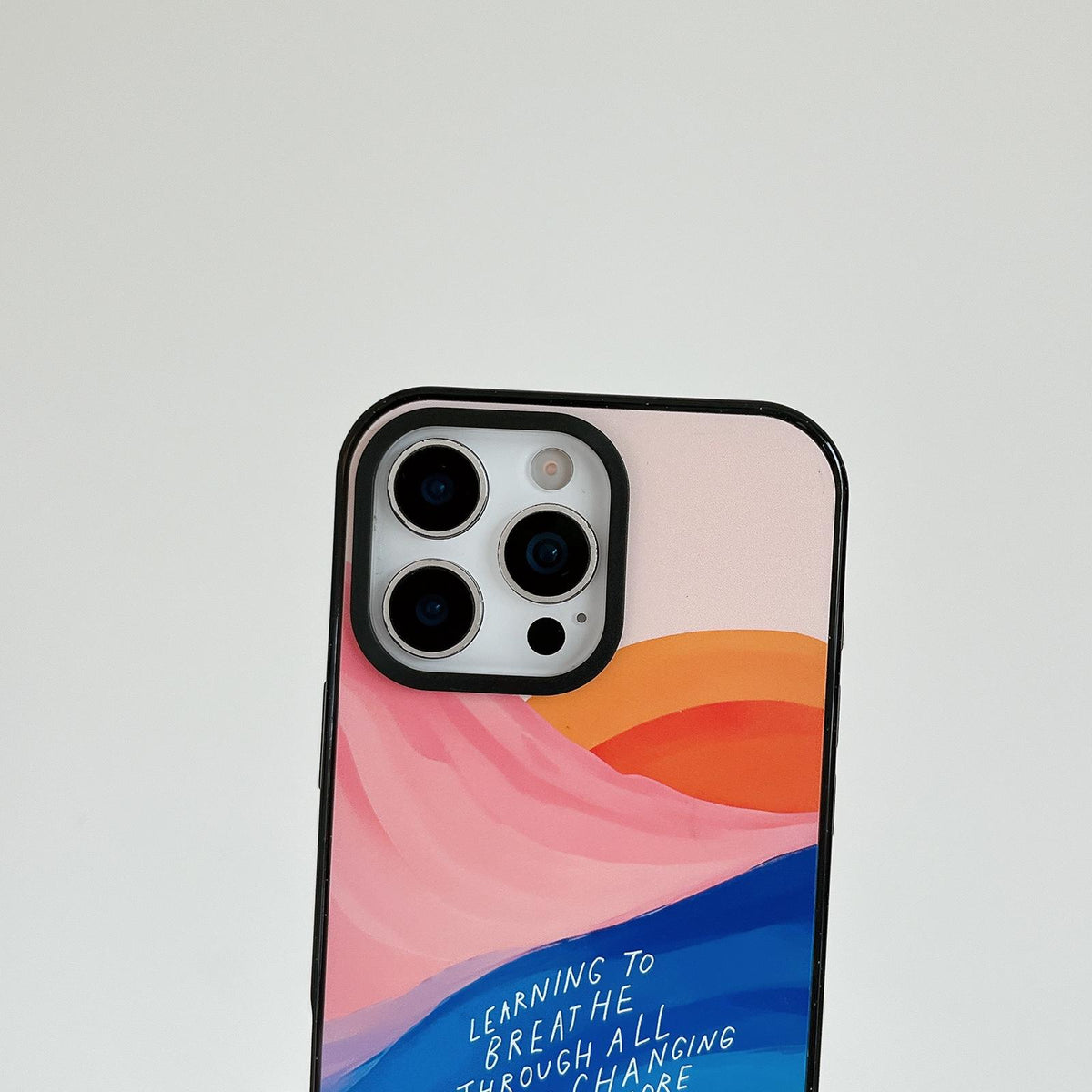 Compatible with iPhone 18 Pro Max & 17 Pro Max Tranquil Deep Blue Watercolor Acrylic TPU Phone Case - Blue Marble