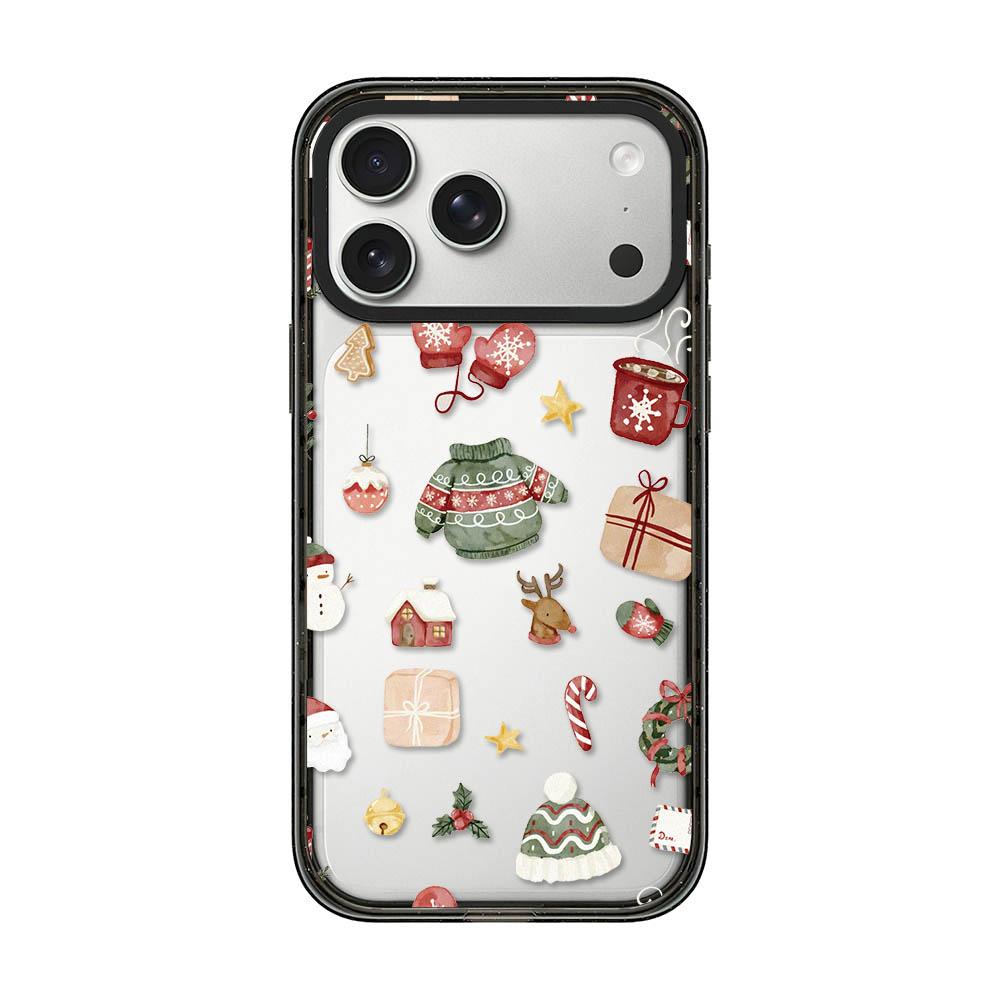 Compatible with iPhone 18 Pro Max & 17 Pro Max Christmas Print Transparent Acrylic TPU Phone Case - Christmas Sweater