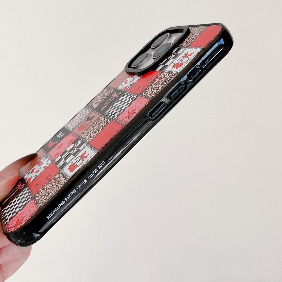 Compatible with iPhone 18 Pro Max & 17 Pro Max Leopard Print Bow Print transparent Acrylic TPU Phone Case - Caramel Brown Leopard