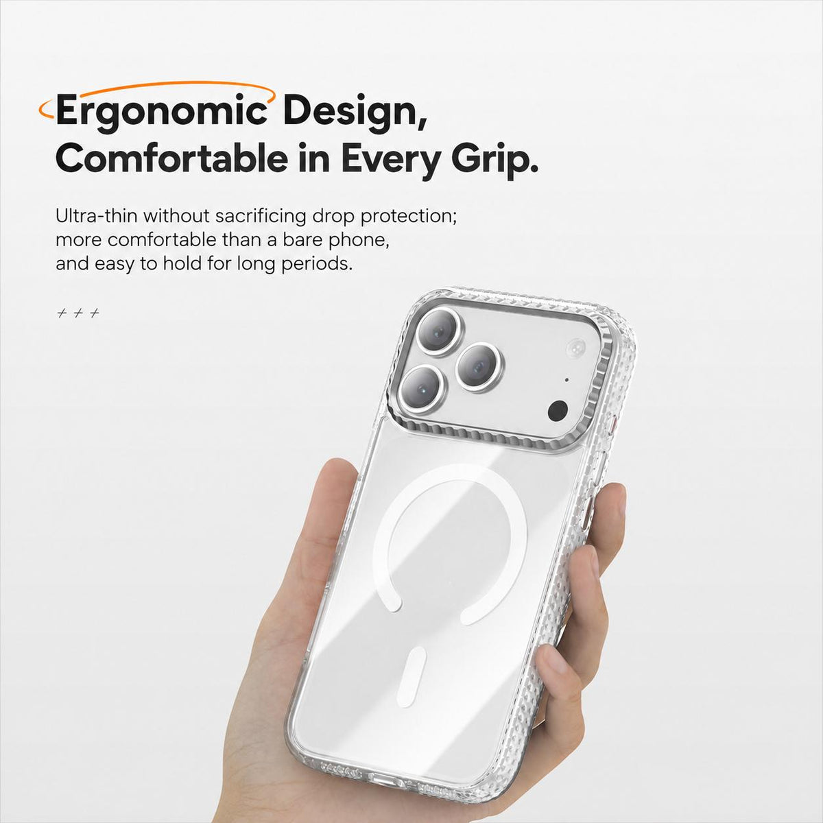 Compatible with iPhone 18 Pro Max & 17 Pro Max Kylin Pattern Transparent Magnetic Phone Case - Transparent Black