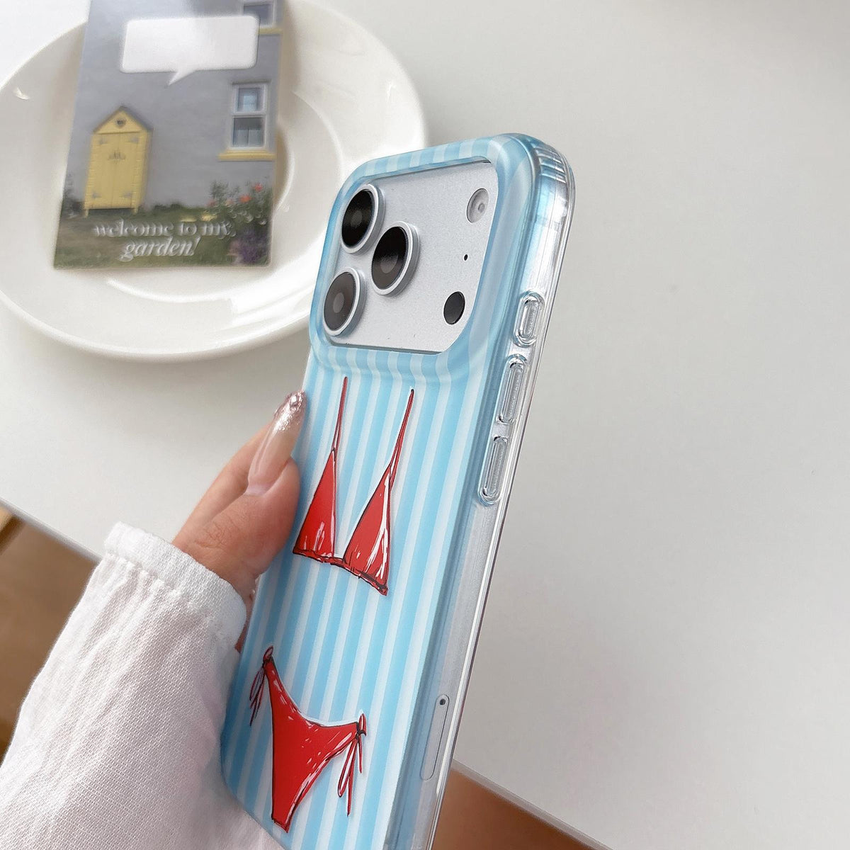 Compatible with iPhone 18 Pro & 17 Pro Double Layer Frosted Pattern TPU Phone Case - Banana Platter