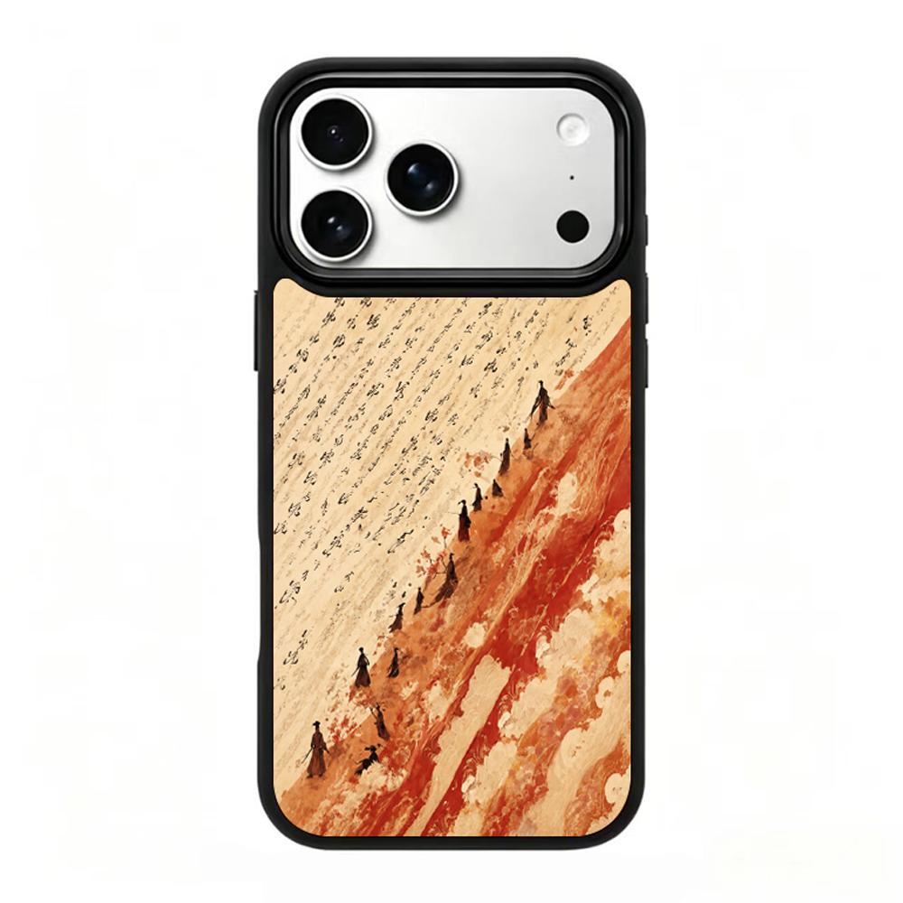 Compatible with iPhone 18 Pro Max & 17 Pro Max Fire Series PC Silicone Magnetic Phone Case - Fire Cloud Path