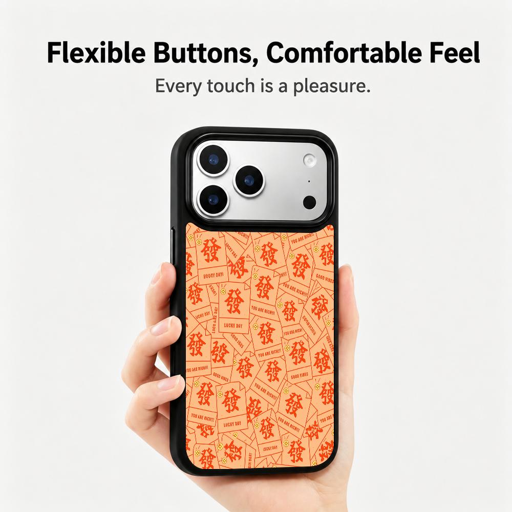 Compatible with iPhone 18 Pro & 17 Pro Fire Series PC Silicone Magnetic Phone Case - Fire Money Note