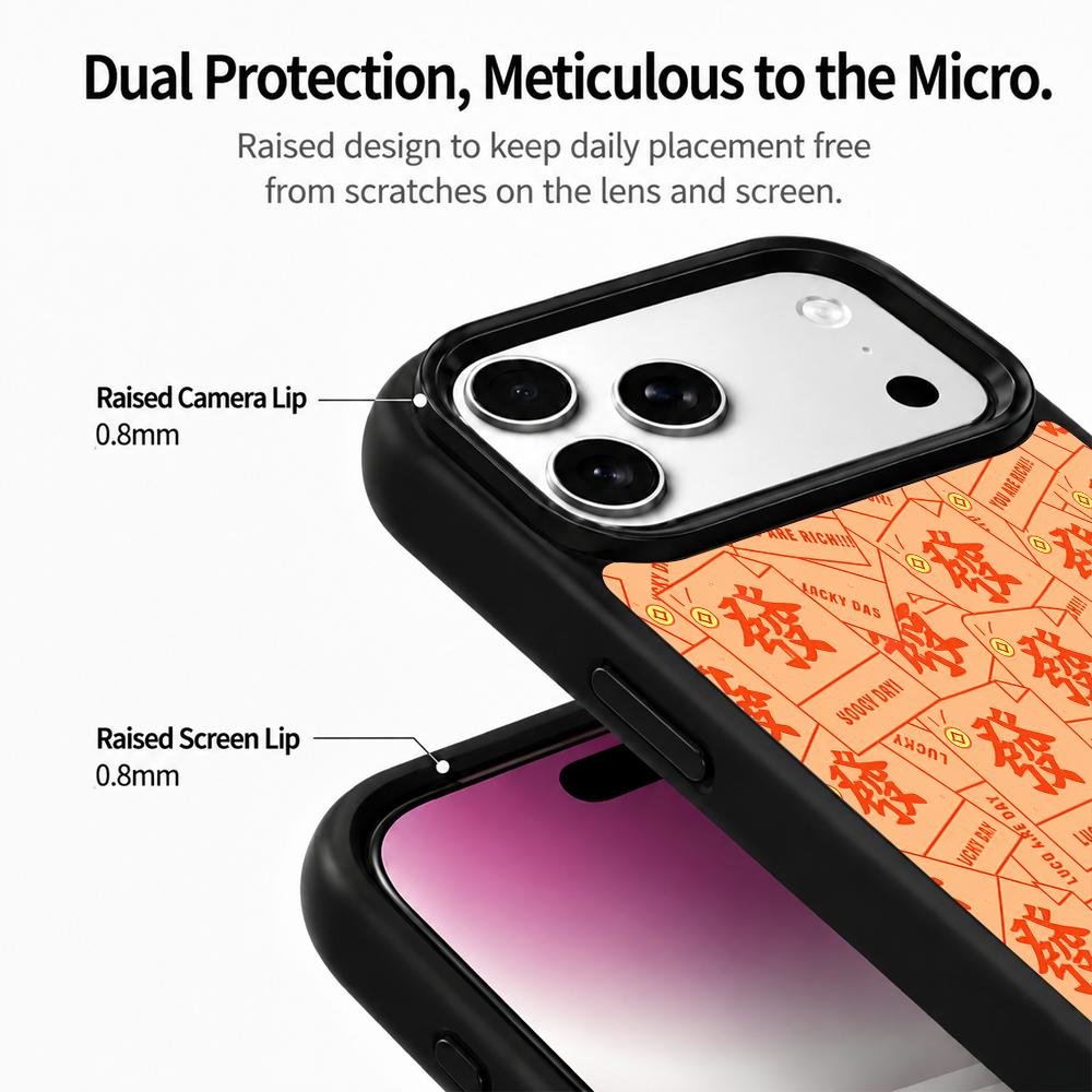 Compatible with iPhone 18 Pro & 17 Pro Fire Series PC Silicone Magnetic Phone Case - Fire Money Note