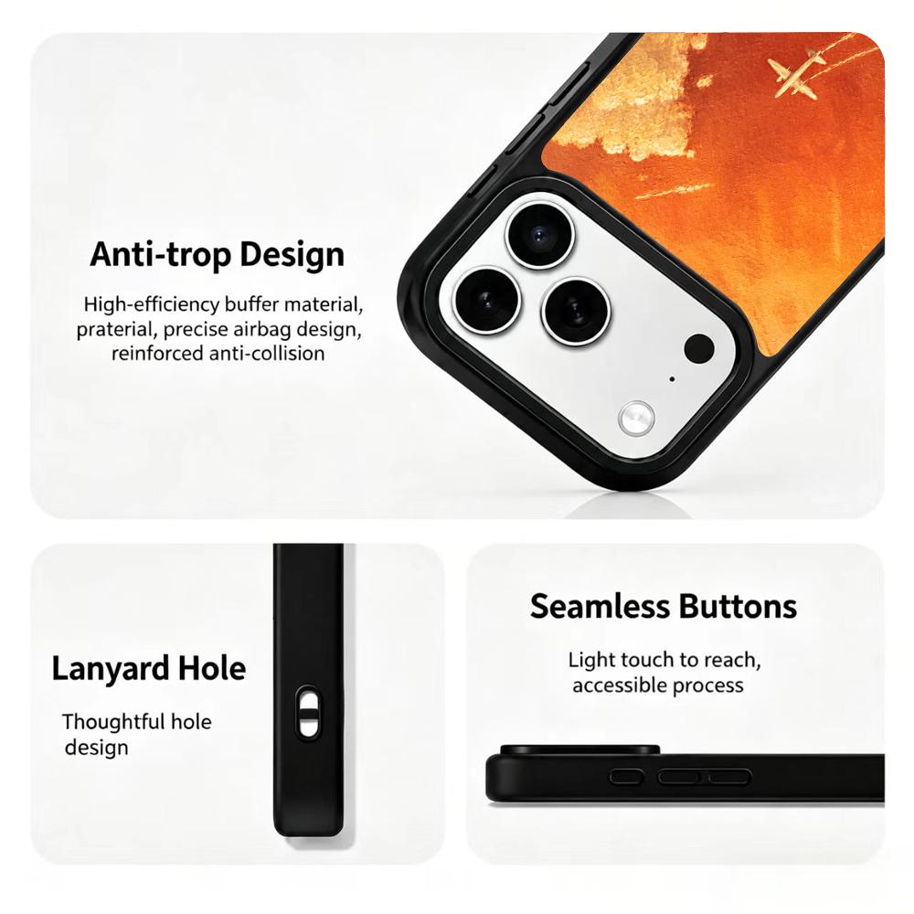 Compatible with iPhone 18 Pro & 17 Pro Fire Series PC Silicone Magnetic Phone Case - Fire Journey