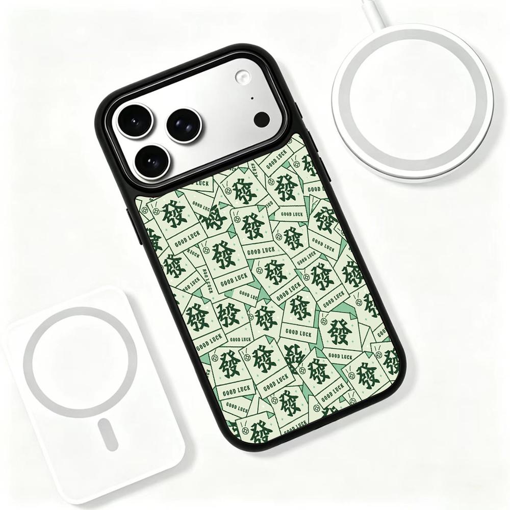 Compatible with iPhone 18 Pro Max & 17 Pro Max Wood Series PC Silicone Magnetic Phone Case - Wooden Money Note