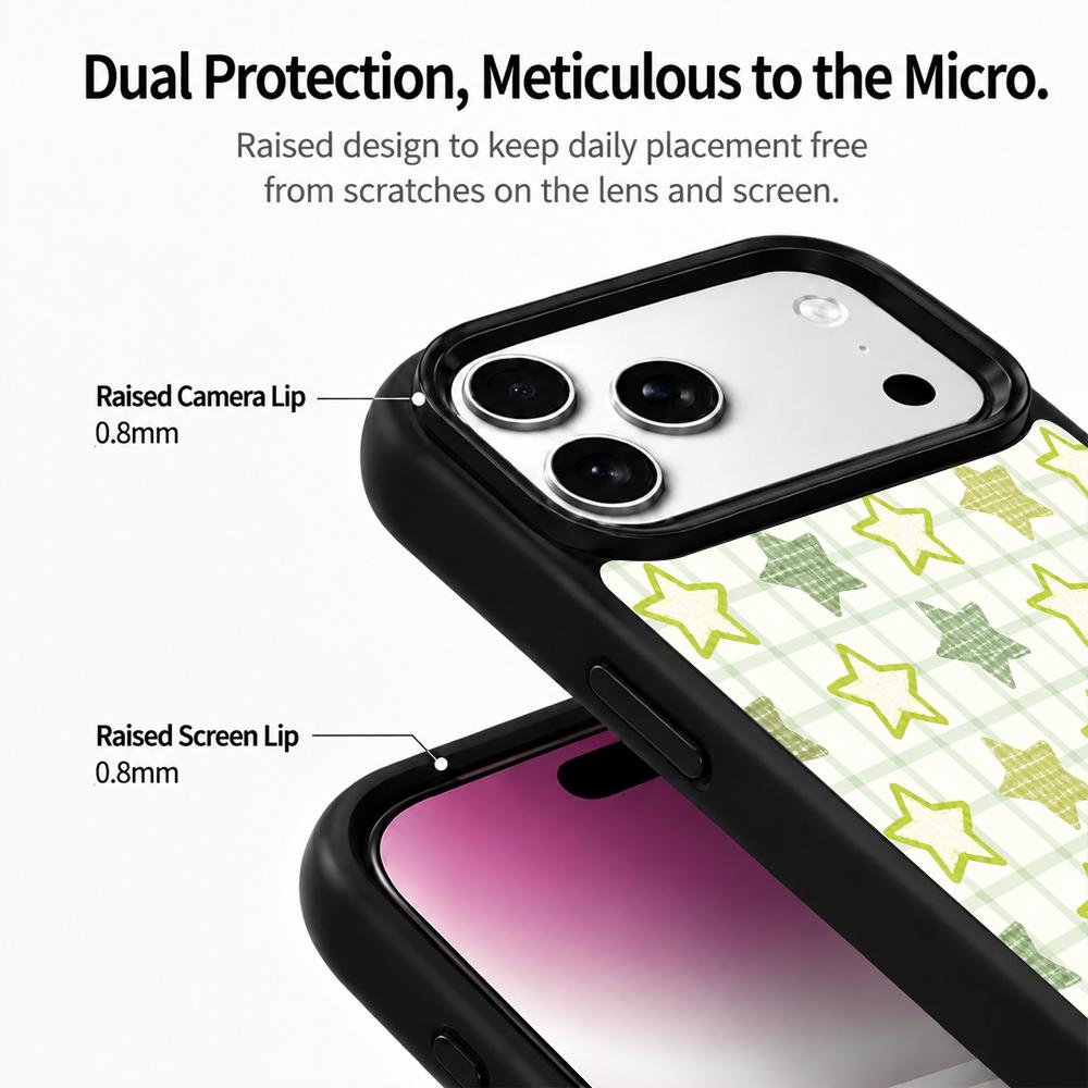 Compatible with iPhone 18 Pro Max & 17 Pro Max Wood Series PC Silicone Magnetic Phone Case - Jupiter Shimmer Print
