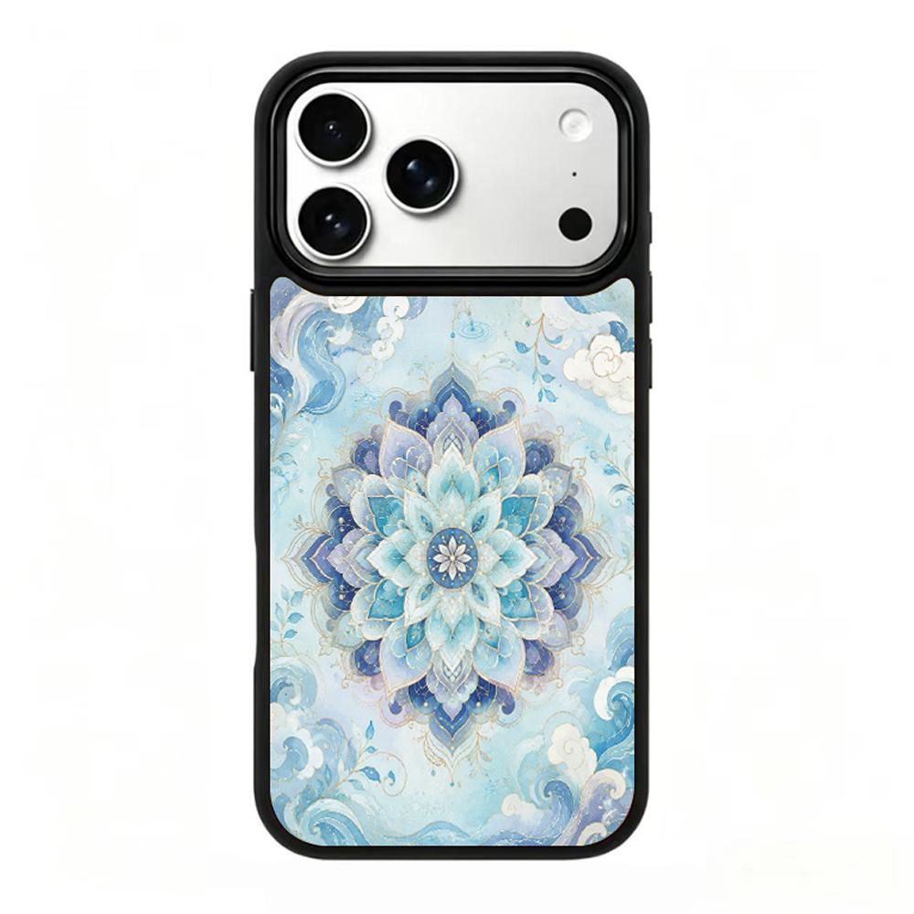 Compatible with iPhone 18 Pro Max & 17 Pro Max Water Series PC Silicone Magnetic Phone Case - Water Lotus