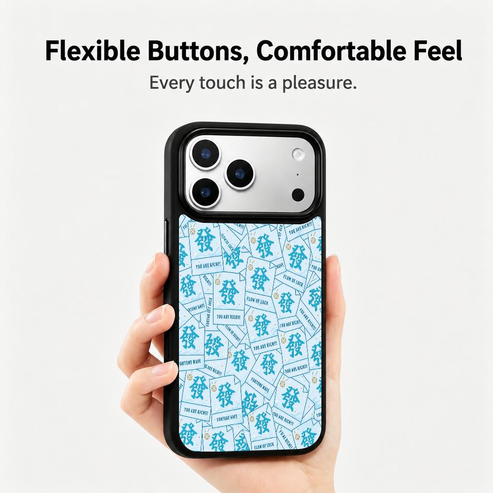 Compatible with iPhone 18 Pro & 17 Pro Water Series PC Silicone Magnetic Phone Case - Water Money Note