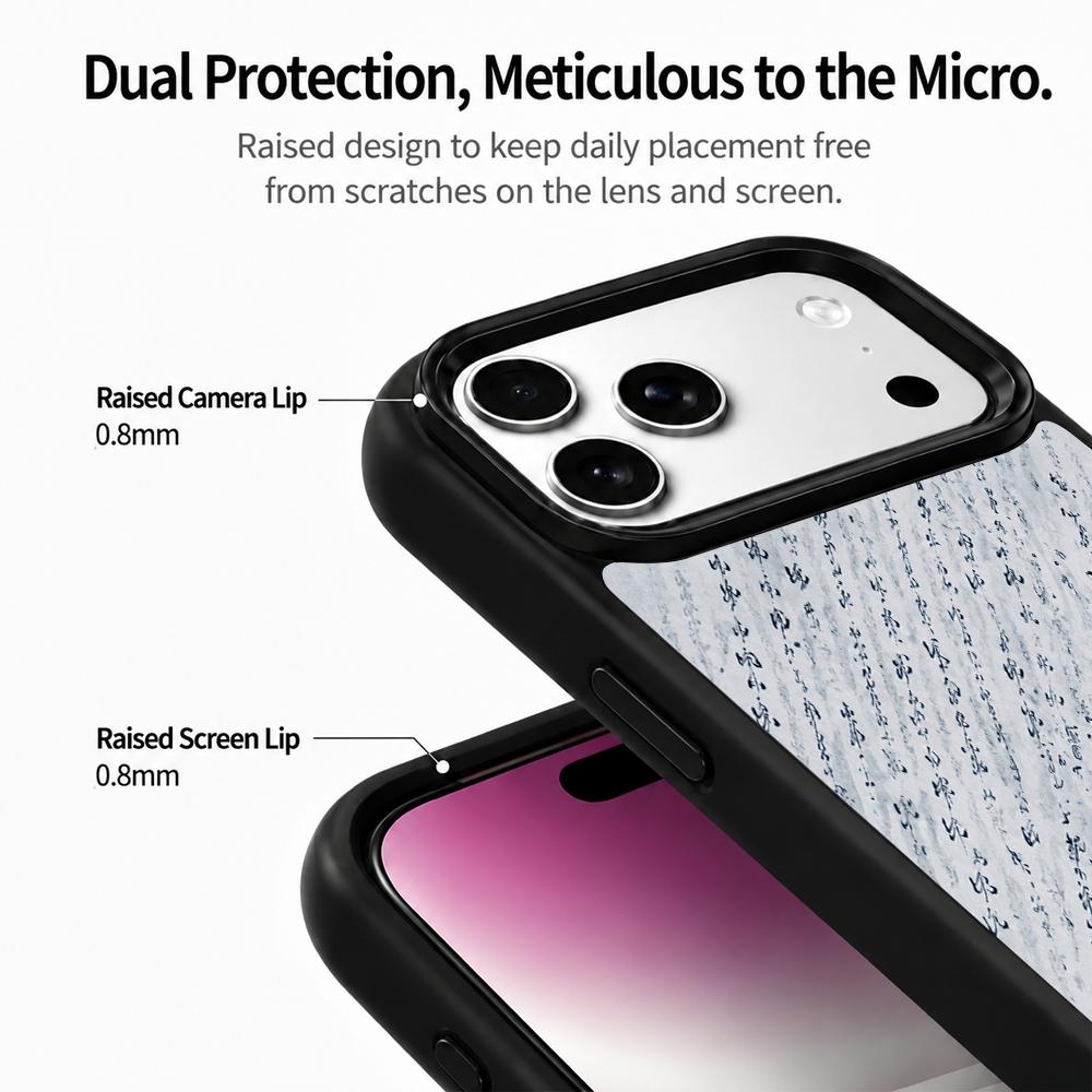 Compatible with iPhone 18 Pro & 17 Pro Water Series PC Silicone Magnetic Phone Case - Water Cloud Journey