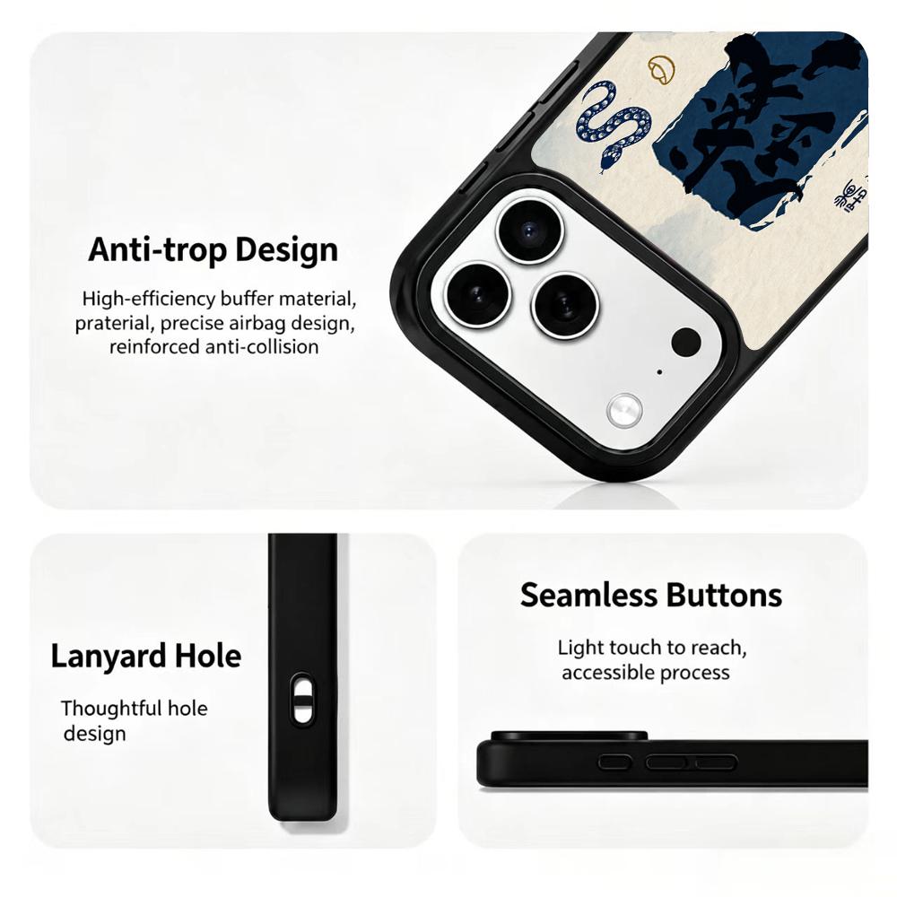 Compatible with iPhone 18 Pro & 17 Pro Water Series PC Silicone Magnetic Phone Case - Water Money Comes