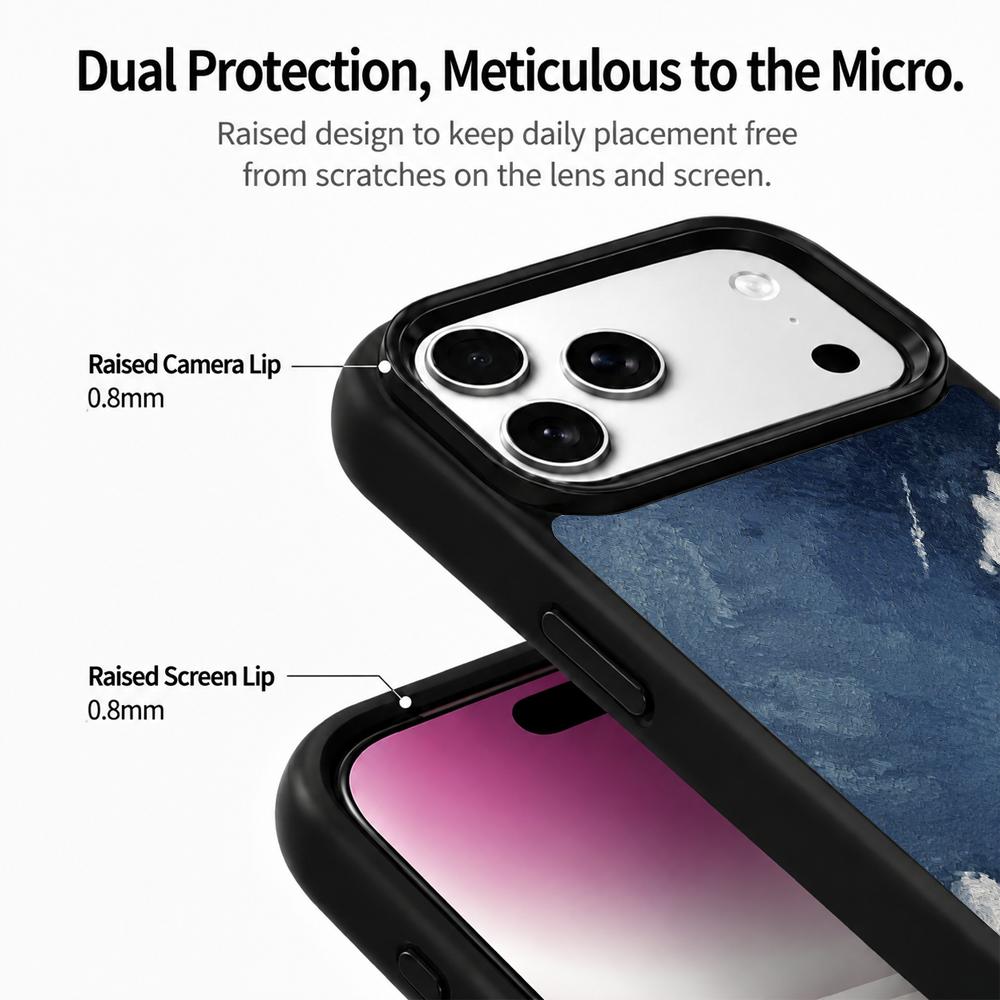 Compatible with iPhone 18 Pro & 17 Pro Water Series PC Silicone Magnetic Phone Case - Water Sail Journey