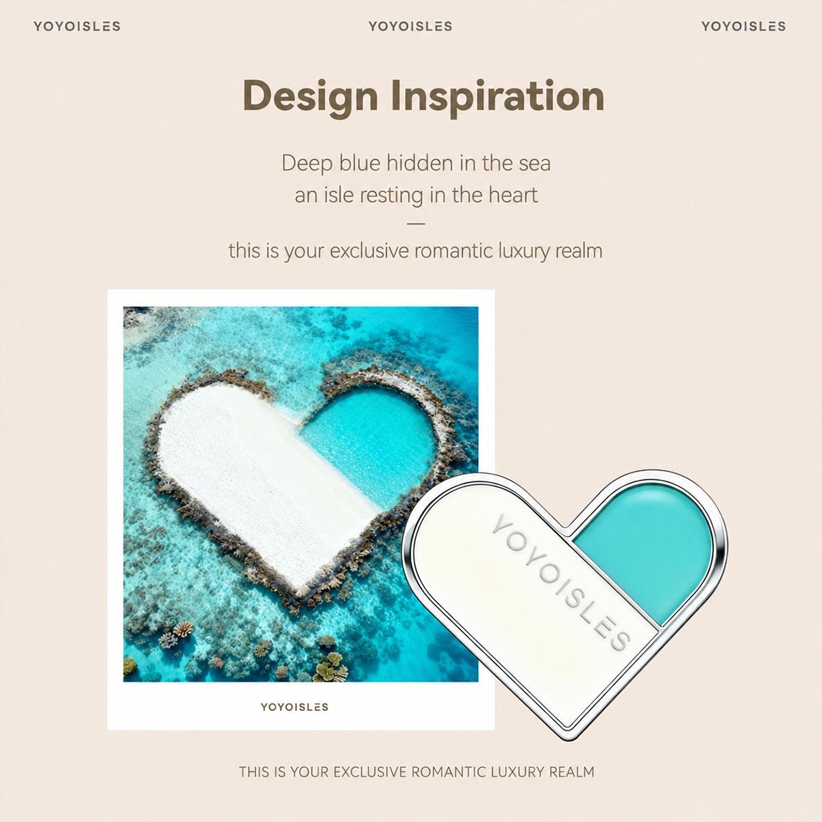 Compatible with iPhone 18 Pro & 17 Pro YOYOISLES Heart Island Series Electroplated PC Dual-Layer PU Phone Case - White