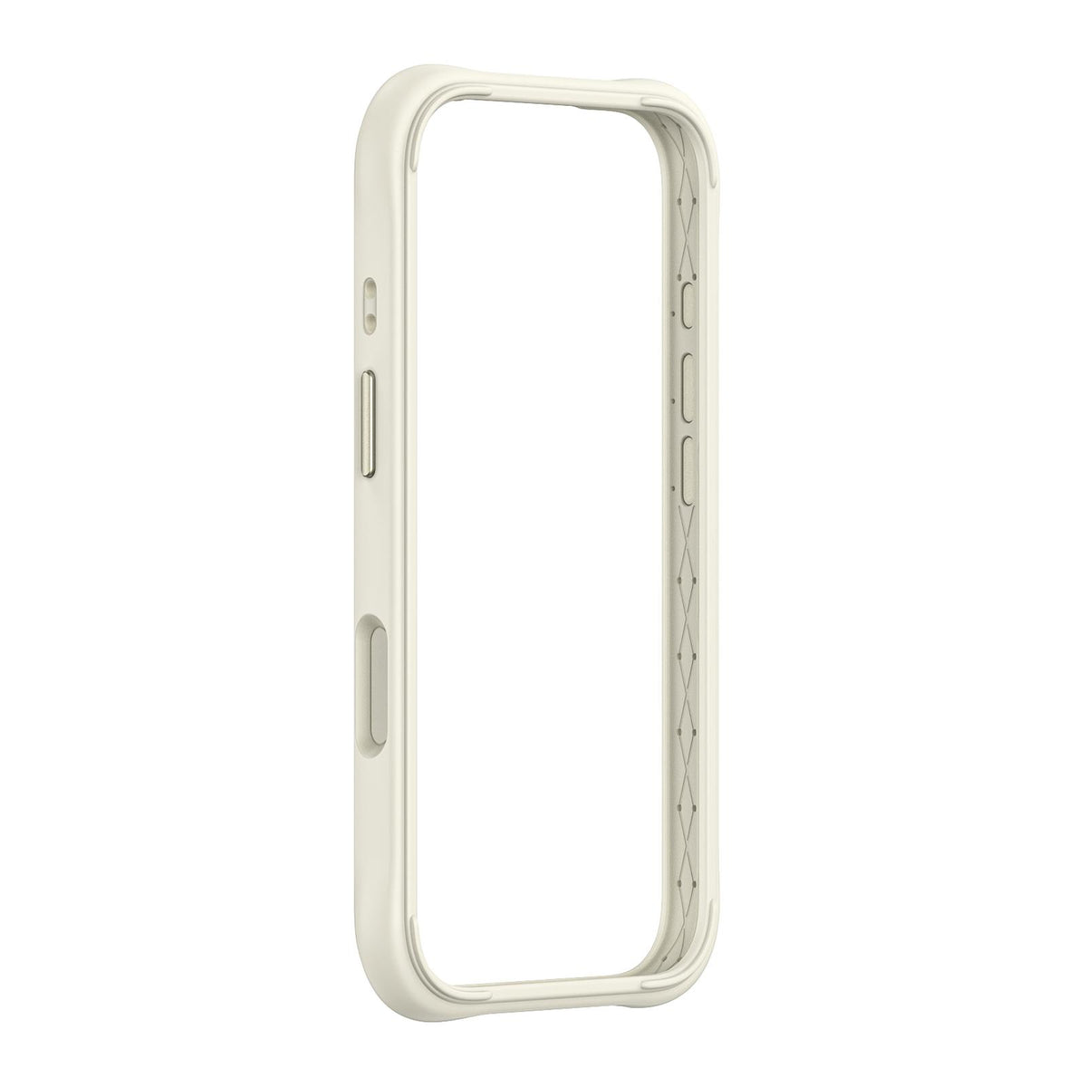 Compatible with iPhone 18 Pro Max Phone Silicone Frame Bumper - White