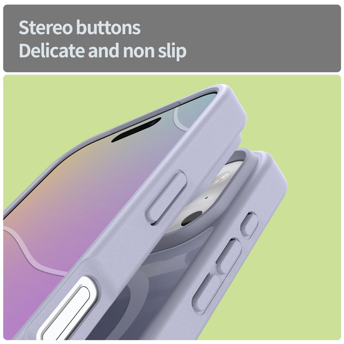 Compatible with iPhone 18 Pro Fanying Series PC Dual-Layer TPU Translucent Frosted MagSafe Phone Case - Lavender
