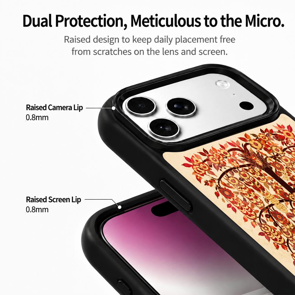 Compatible with iPhone 18 Pro & 17 Pro Fire Series PC Silicone Magnetic Phone Case - Fiery Money Tree