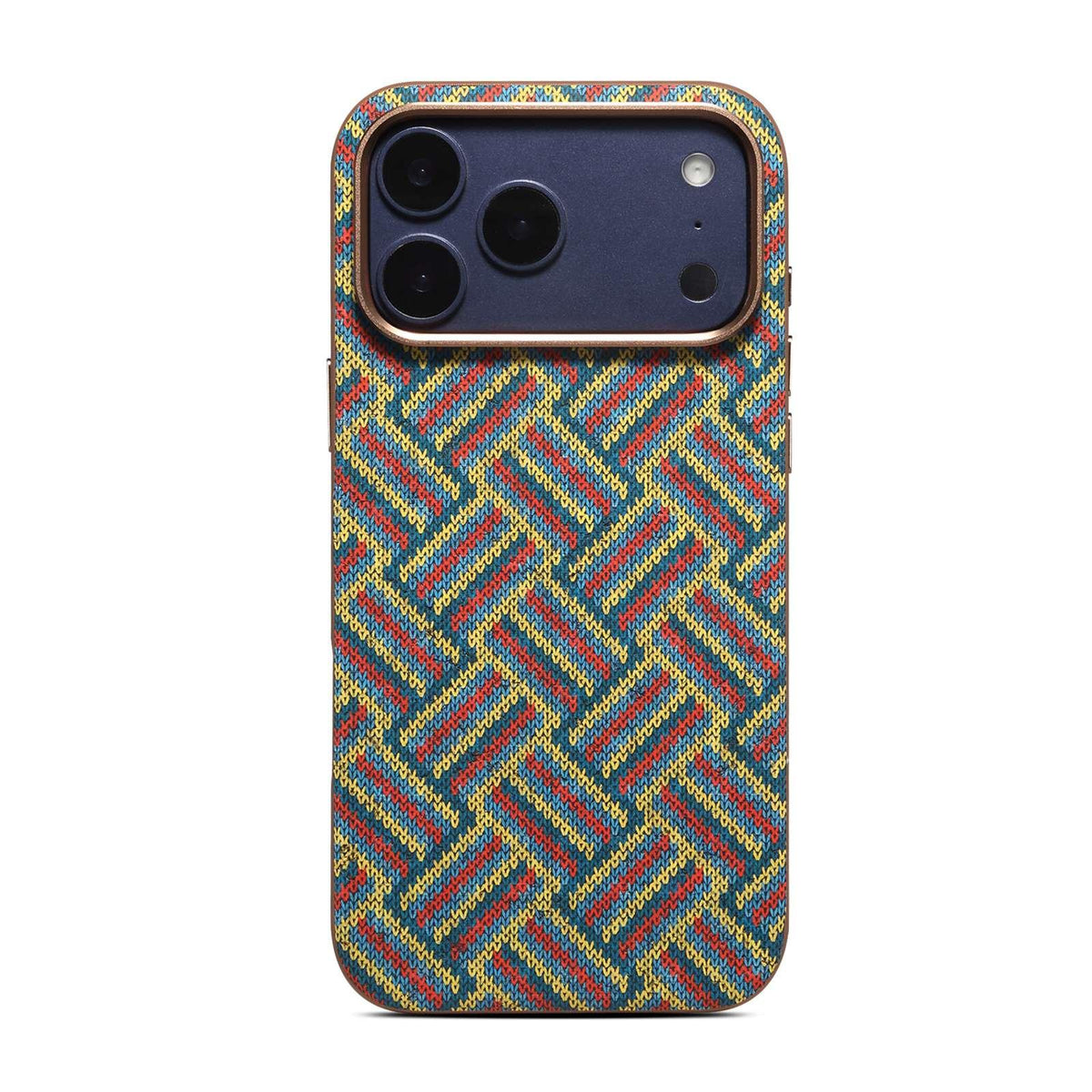 Compatible with iPhone 18 Pro Max Denior Vintage Boho Embroidery Style Magnetic Protective Phone Case - Green