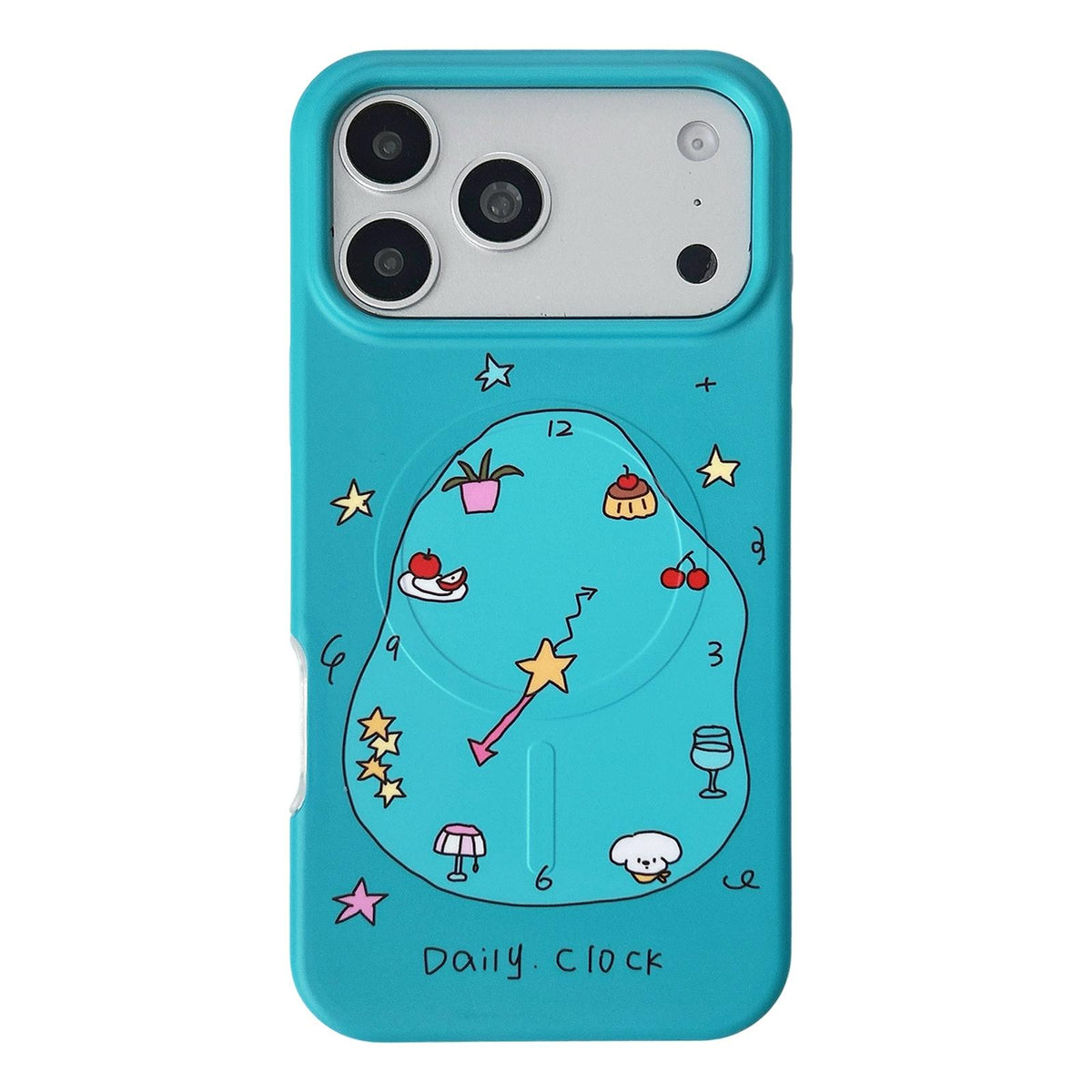 Compatible with iPhone 18 Pro Max & 17 Pro Max Graffiti Pattern 2 in 1 PC Dual-Layer TPU Phone Case - Irregular Clock