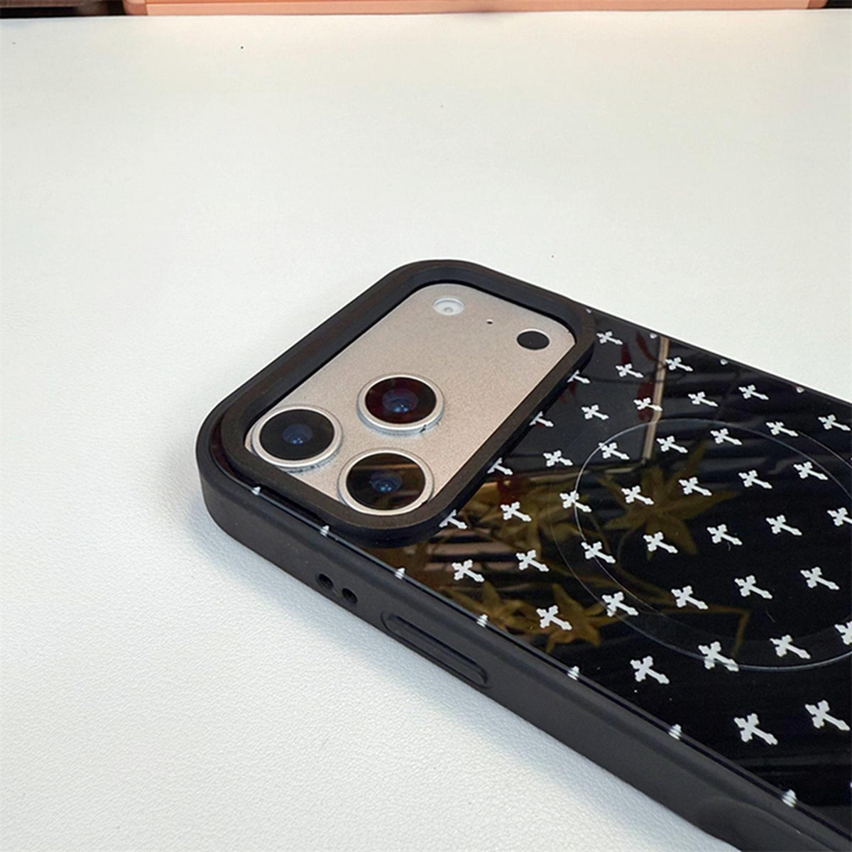 Compatible with iPhone 18 Pro Max & 17 Pro Max Star Cross Detachable Dual Magnetic PC Dual-Layer TPU Phone Case - Dice