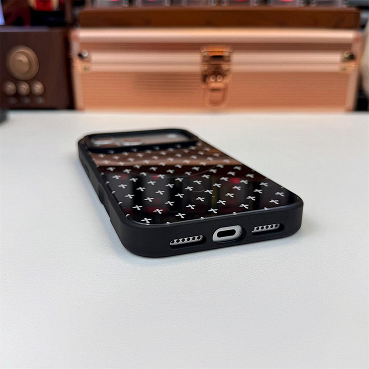 Compatible with iPhone 18 Pro Max & 17 Pro Max Star Cross Detachable Dual Magnetic PC Dual-Layer TPU Phone Case - Dice