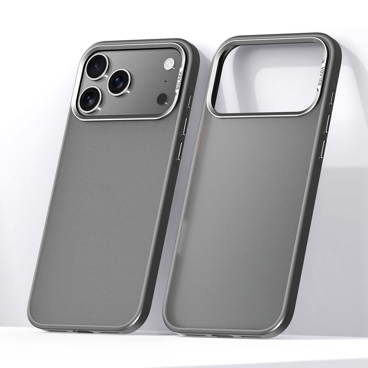 Compatible with iPhone 18 Pro Max SULADA Skin Feel Matte Shockproof Phone Case - Grey