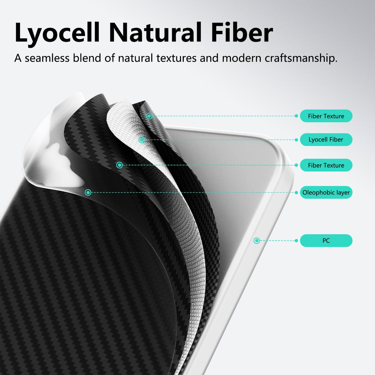 Compatible with iPhone 18 Pro Max ABEEL Lightweight Zero Feel Series Lyocell Fiber Water Adhesive Magnetic Phone Case - Auspicious Deer