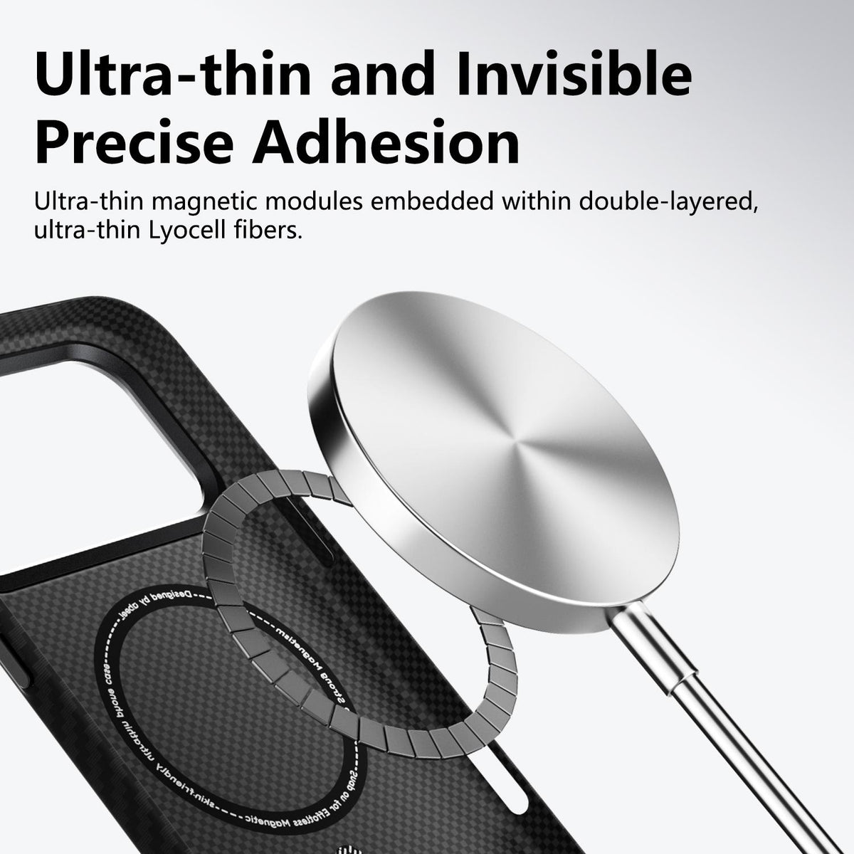 Compatible with iPhone 18 Pro Max ABEEL Lightweight Zero Feel Series Lyocell Fiber Water Adhesive Magnetic Phone Case - Auspicious Deer