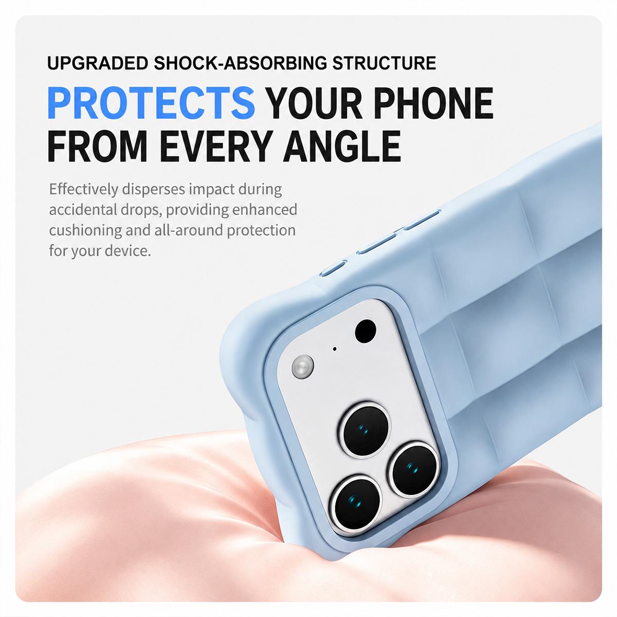 Compatible with iPhone 18 Pro Max Cloud Liquid Silicone Phone Case - White