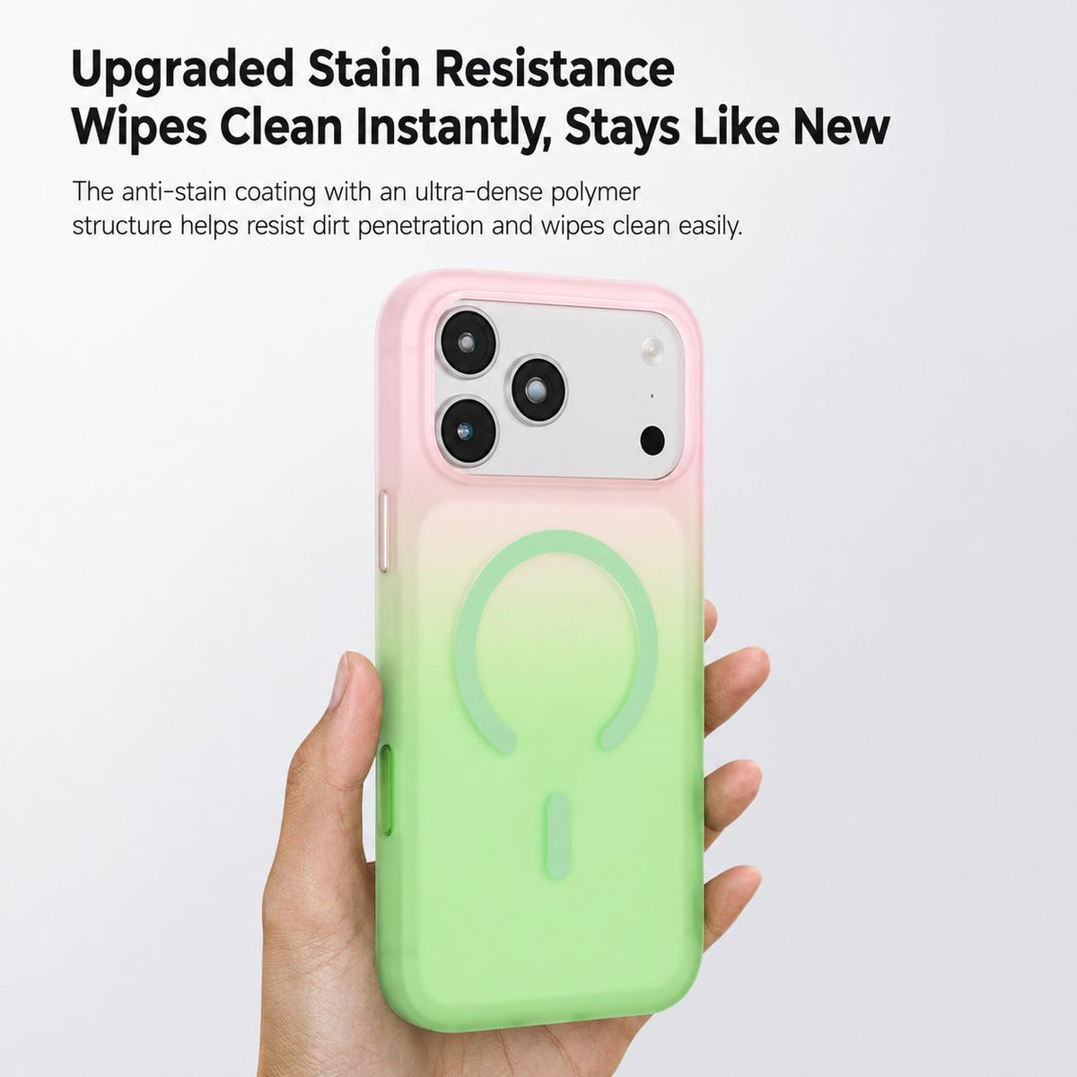 Compatible with iPhone 18 Pro Max Twilight Gradient Magnetic Phone Case - Sky Cyan
