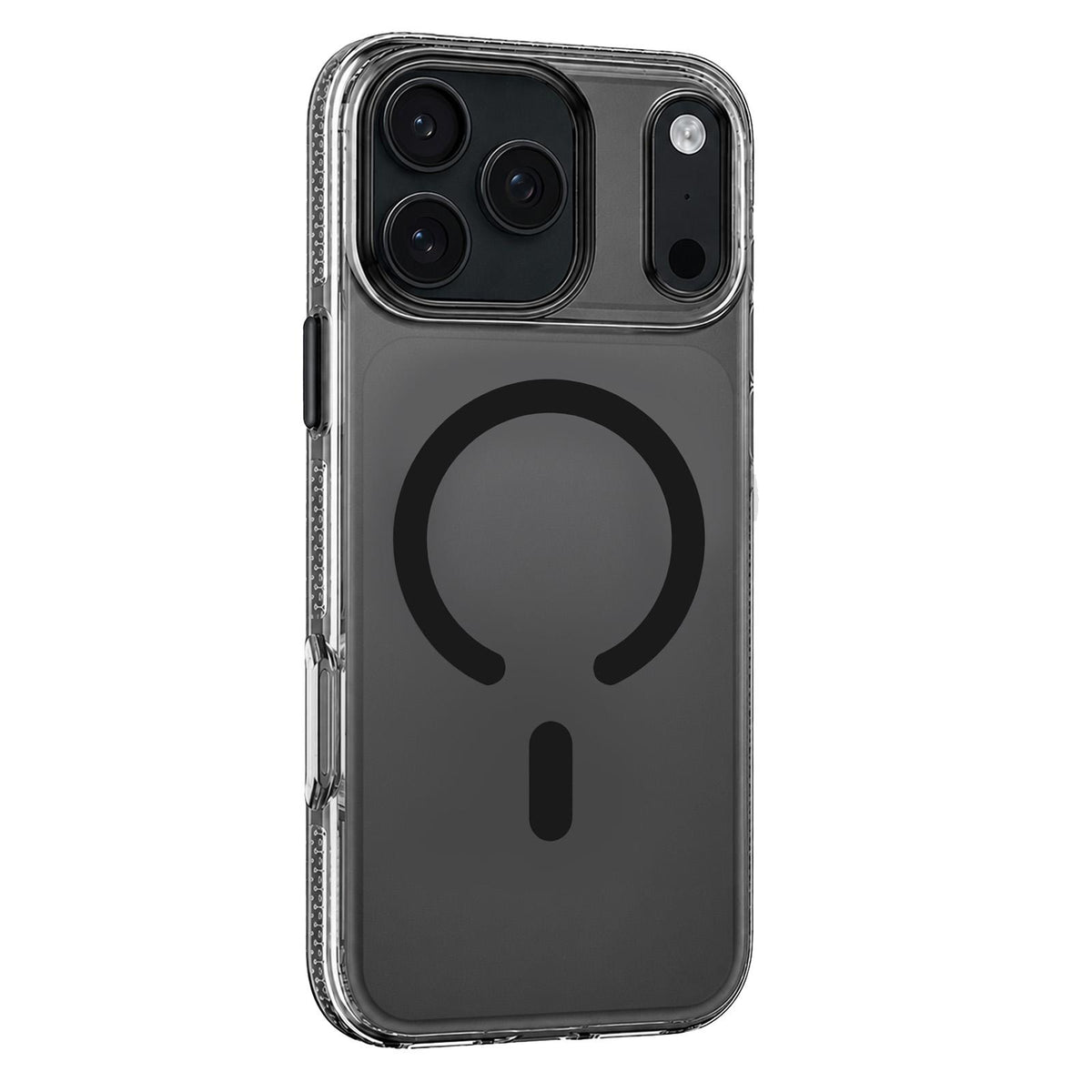 Compatible with iPhone 18 Pro Max Mutural Ice Series MagSafe Gradient Matte PC Dual-Layer TPU Phone Case - Black