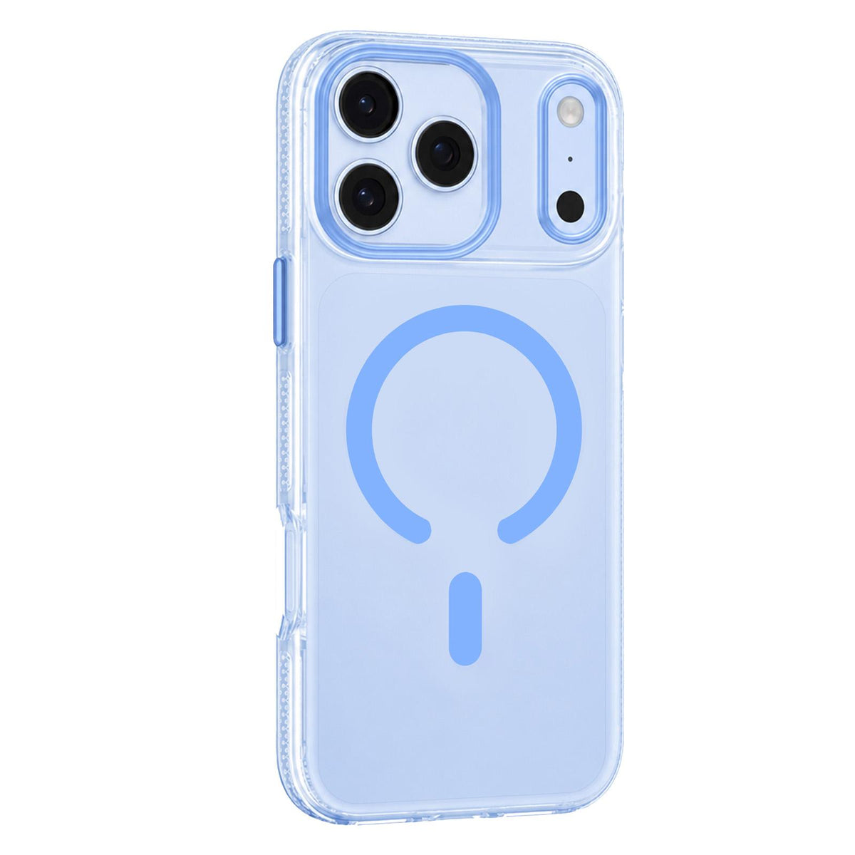Compatible with iPhone 18 Pro Max Mutural Ice Series MagSafe Gradient Matte PC Dual-Layer TPU Phone Case - Light Blue