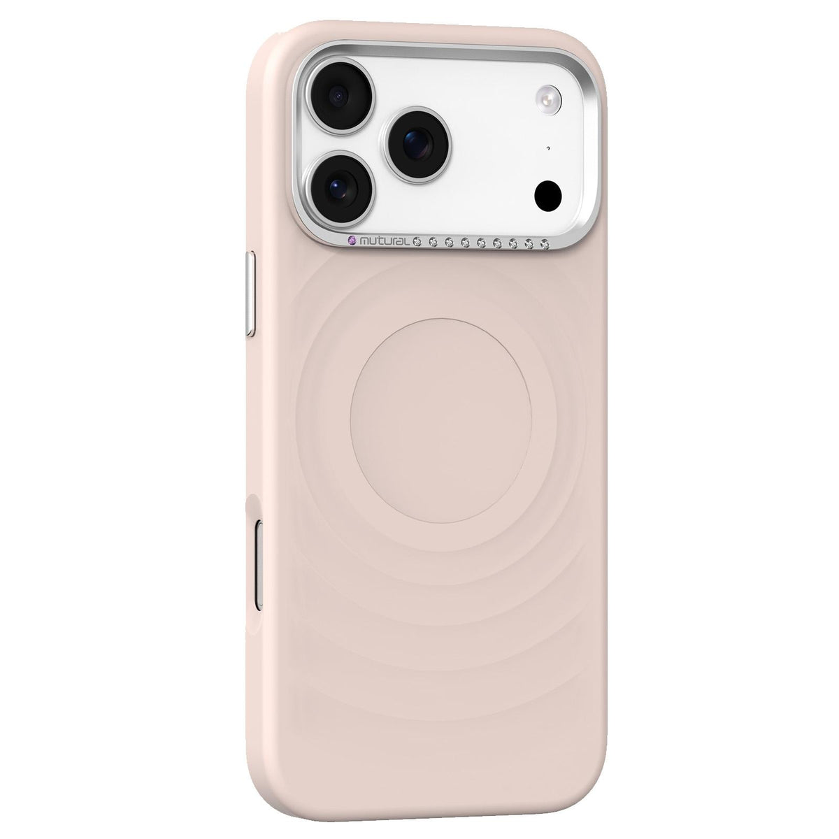 Compatible with iPhone 18 Pro Max Mutural Ripple Series Magnetic PC TPU Dual-Layer Phone Case - Pink