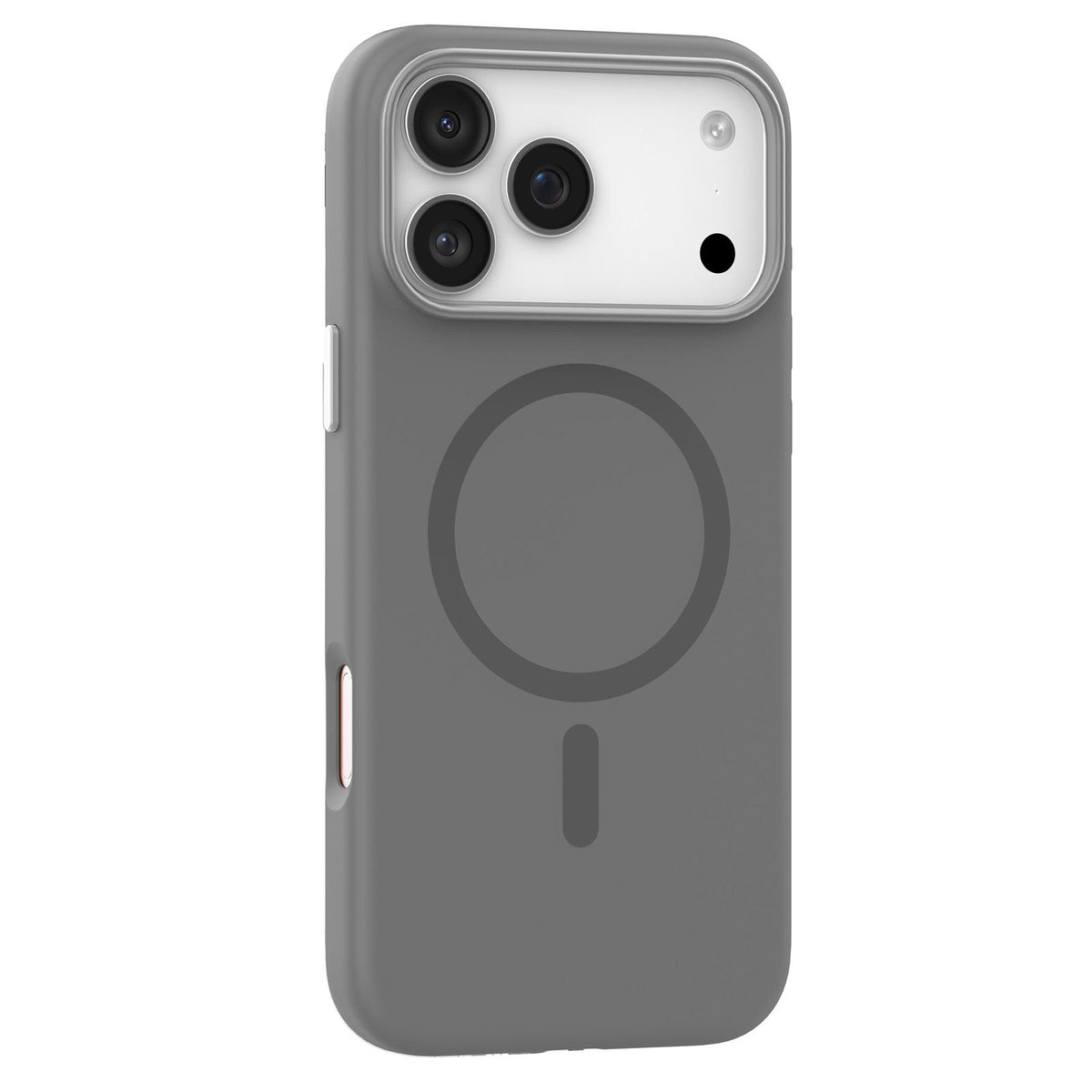 Compatible with iPhone 18 Pro Max Mutural Karen Series Liquid Silicone MagSafe Phone Case - Grey