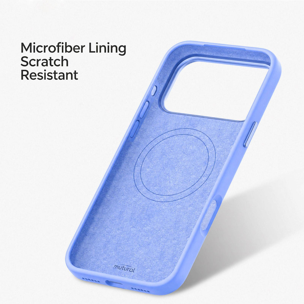 Compatible with iPhone 18 Pro Max Mutural Karen Series Liquid Silicone MagSafe Phone Case - Grey