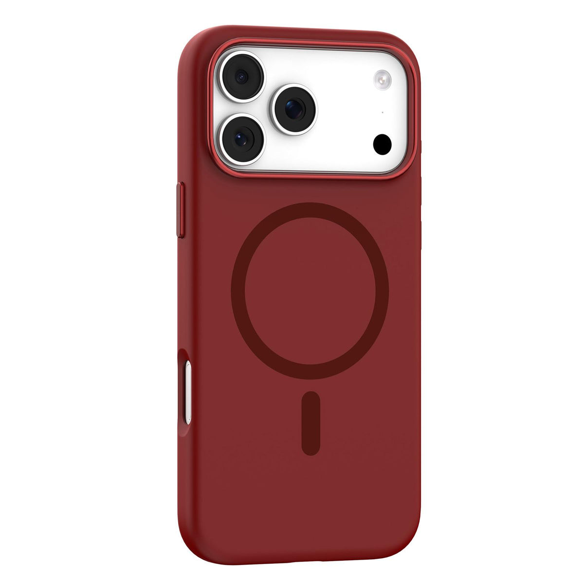 Compatible with iPhone 18 Pro Max Mutural Karen Series Liquid Silicone MagSafe Phone Case - Red