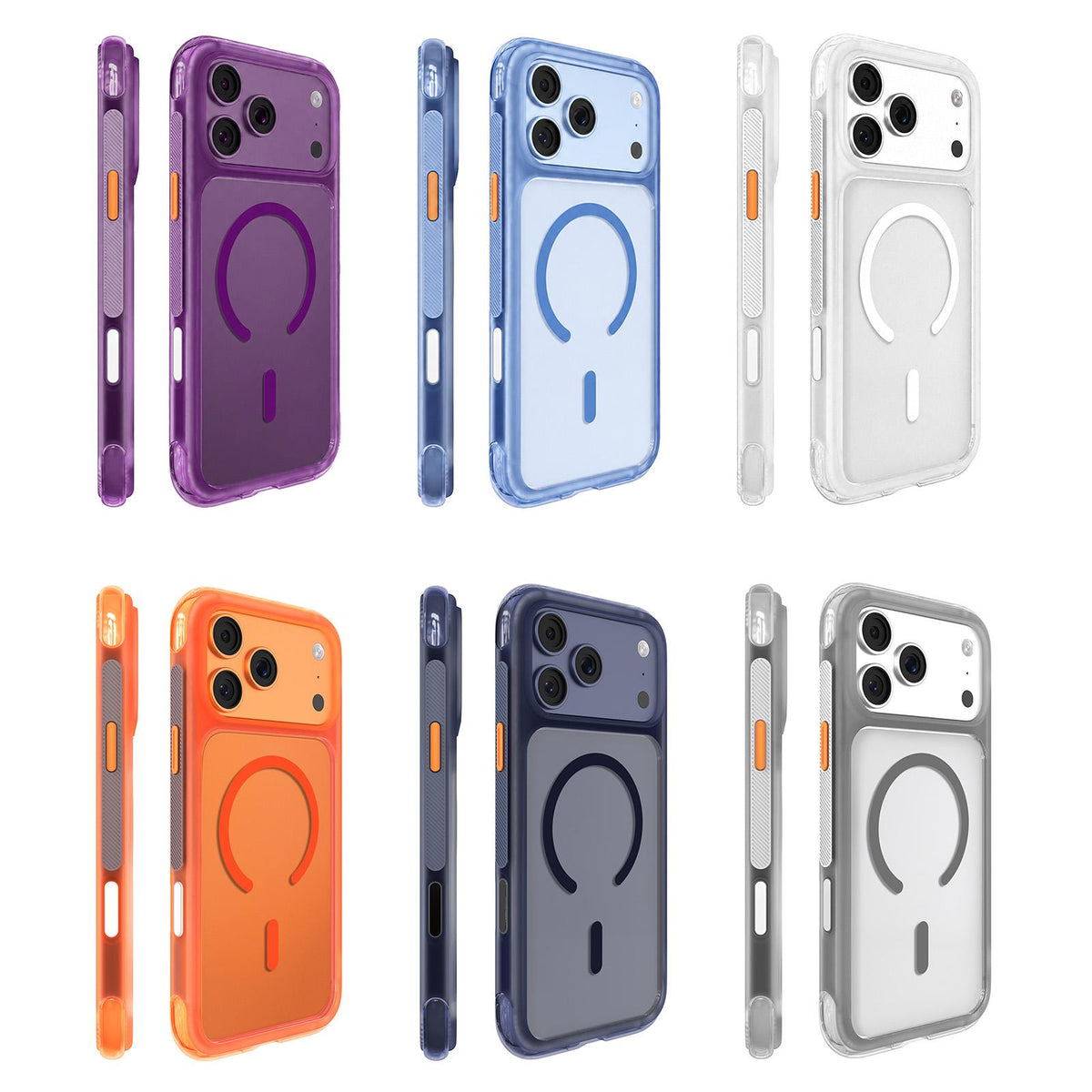 Compatible with iPhone 18 Pro Max Mutural AirShield Series Magnetic Phone Case - Purple