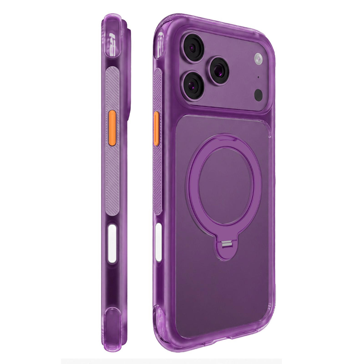 Compatible with iPhone 18 Pro Max Mutural ArtShield Series Magnetic Holder Phone Case - Purple