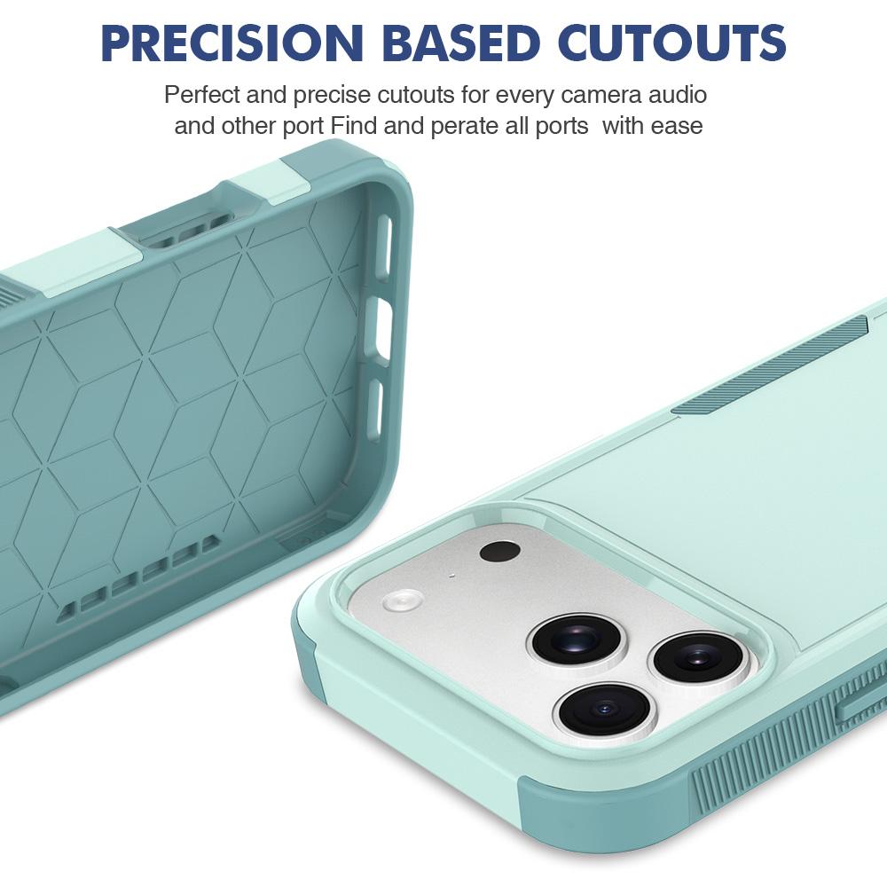 Compatible with iPhone 18 Pro Max 2 in 1 PC + TPU Phone Case - Light Green