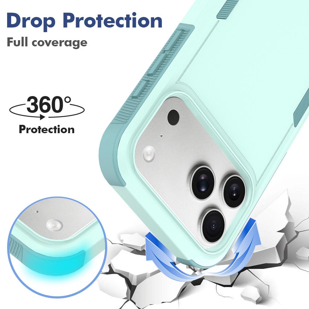 Compatible with iPhone 18 Pro Max 2 in 1 PC + TPU Phone Case - Light Green