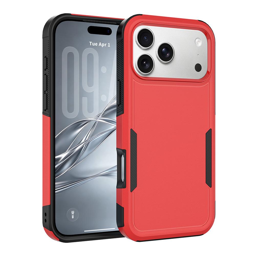 Compatible with iPhone 18 Pro Max 2 in 1 PC + TPU Phone Case - Red