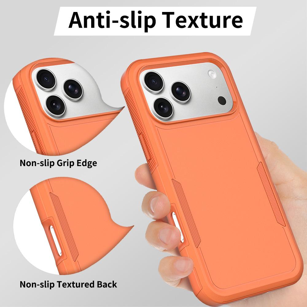 Compatible with iPhone 18 Pro Max 2 in 1 PC + TPU Phone Case - Orange