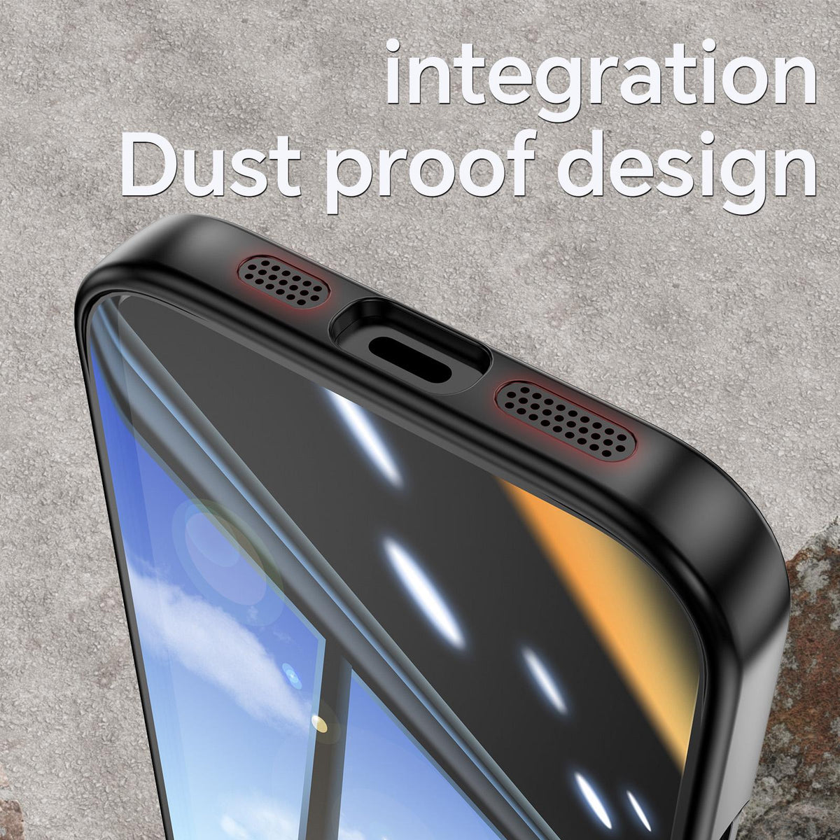 Compatible with iPhone 18 Pro Max Acrylic Dual-Layer TPU Armor Shockproof Phone Case - Black