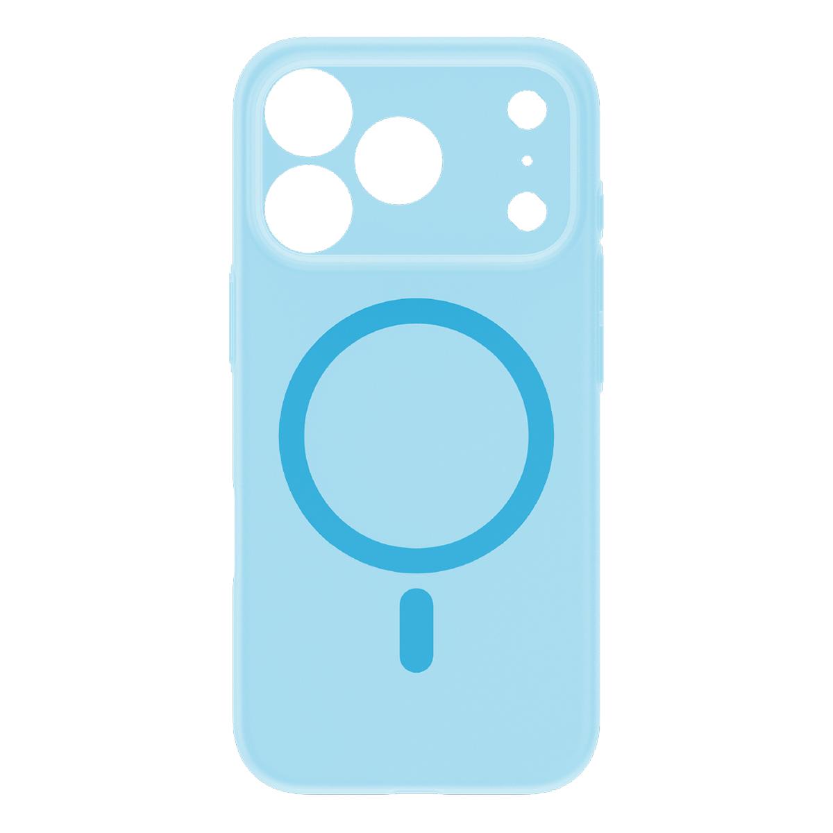Compatible with iPhone 18 Pro Max MOMAX SOMA Slim Series Ultra-Thin Skin-Friendly Magnetic Phone Case - Blue